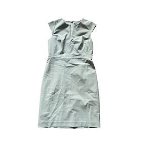 Ann Taylor Womens/Teen Key Hole Dress Size 6 Pastel Green Cap Sleeve Office